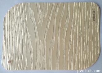 A folha da estratificação da porta do Pvc do filme para a cara de madeira da porta do MDF gravou