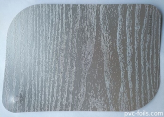 Espessura decorativa 0.10mm da folha do PVC da textura da madeira da cor sólida