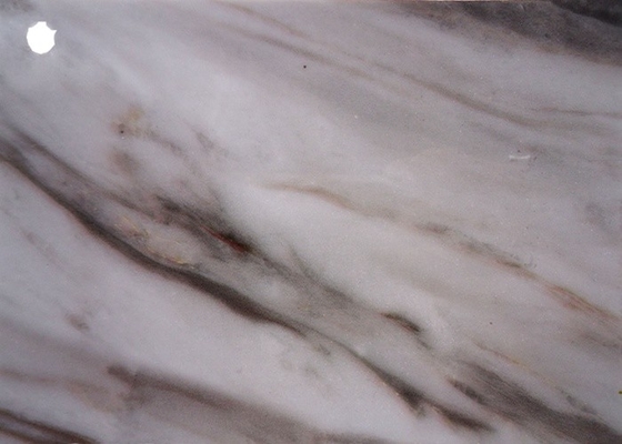 Folha branca do PVC de Grey Marble Self Adhesive para a superfície de renovação do armário