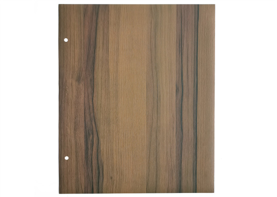 Folha decorativa do PVC da cor do Teakwood para a laminação do vinil da mobília