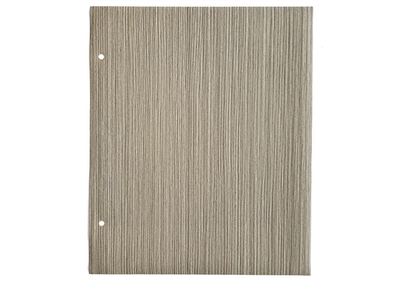 0.10mm escovou o filme de madeira claro da mobília do PVC da cor para a decoração da porta de armário