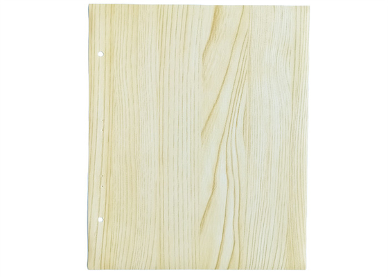 Folha da mobília do PVC da cor do Teakwood para a decoração da porta de armário