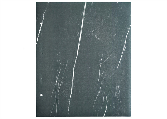 Folha decorativa de PVC fosco efeito mármore preto para portas de membrana de MDF