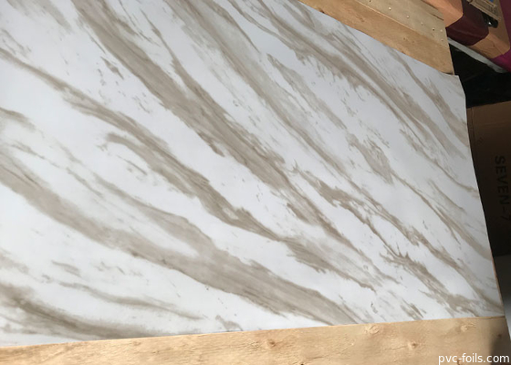 Película decorativa PVC efeito mármore branco brilhante alto brilho para bancada