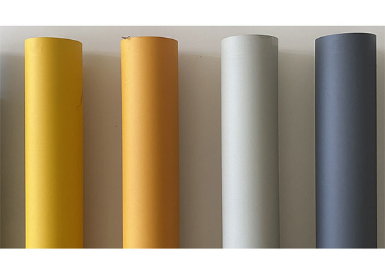 Folha de móveis de PVC fosco de cor lisa para portas de MDF moldadas decorativas
