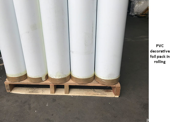 Rolos de folha de móveis de PVC de alto brilho de 0,18 mm para decoração de superfícies internas