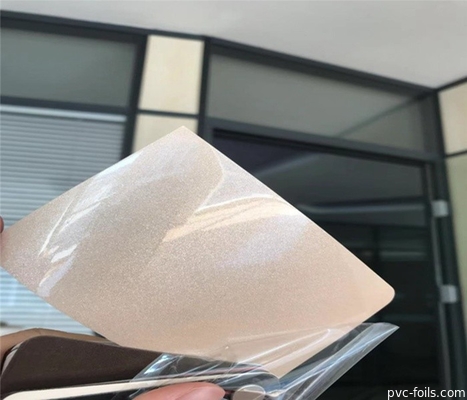 filme de alto brilho do PVC de 1400mm para risco da decoração da porta da mobília o anti