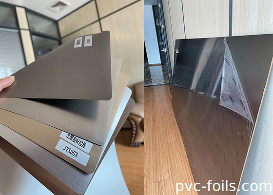 o meta durável escova o filme decorativo do PVC para a laminação interior do painel