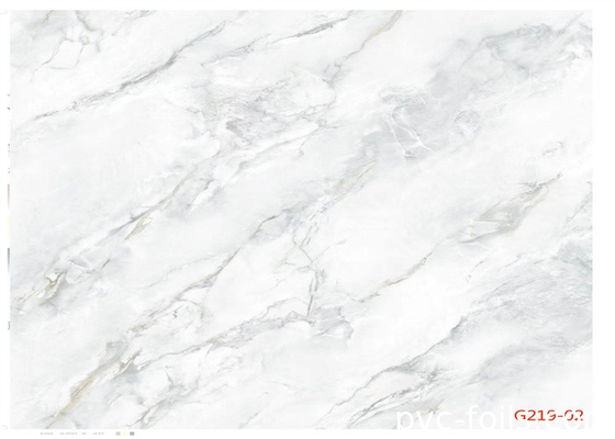 Filme de mármore branco feito sob encomenda do PVC do olhar para a decoração de superfície interior impermeável