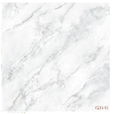 Durabilidade decorativa do filme 0.07mm-0.25mm do PVC do teste padrão de mármore branco boa