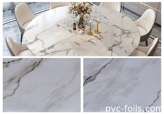 50m-500m PVC filme decorativo para mobiliário armário parede teto porta superfície plana