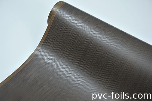 Foshan Custom Wood Grain PVC Folha Decorativa Para Portas de Membrana