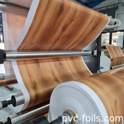 Folha de papel de madeira de PVC para decoração de móveis de interior