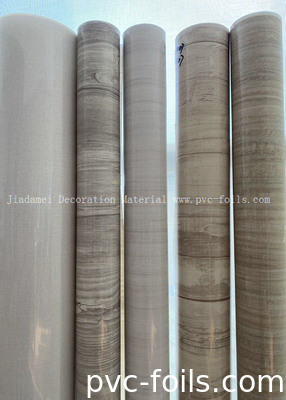 Película decorativa de PVC de rolos de PVC para laminação plana