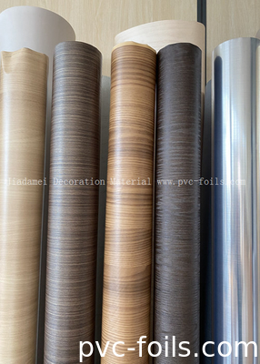 Rolo de filme de PVC de padrão de madeira para decoração de painéis de móveis interiores