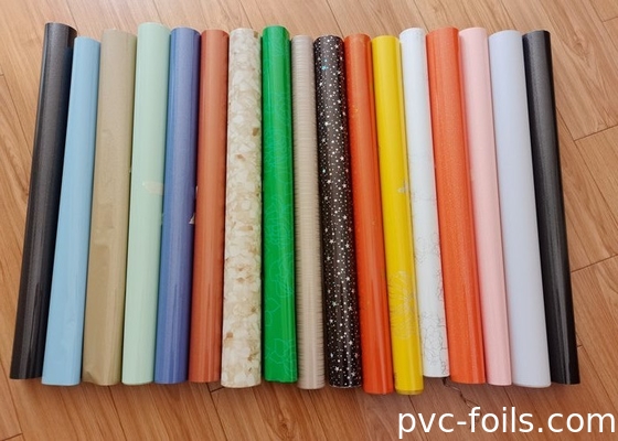 Rolo de filme de PVC auto-aderente para decoração de superfícies interiores