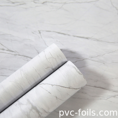 Película de laminação de PVC de mármore de alto brilho para revestimentos de janelas de plástico