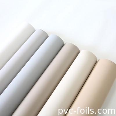 Filtro de mobília de PVC de cor sólida anti-impressão digital para portas de membrana
