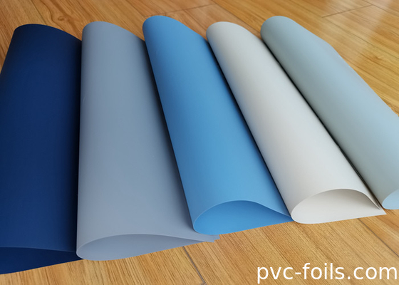 Filme de PVC auto-aderente de cor sólida azul super mate para decoração de casa DIY
