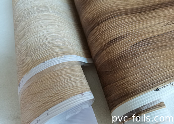 Película de PVC de portas interiores de grãos de madeira para mobiliário e decoração de armários