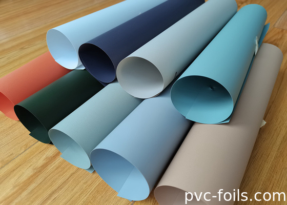 Filme decorativo de PVC de cor sólida super-mate para laminação de portas internas