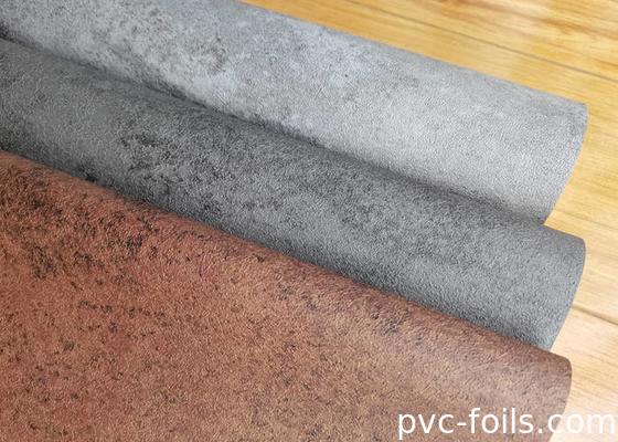 Filme decorativo PVC de pedra de concreto para decoração de superfícies interiores