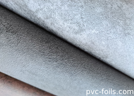 Filme decorativo de PVC de textura cinzenta cinzenta para painéis de parede interiores