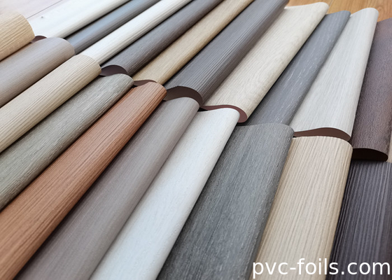 Foshan Grão de madeira auto-aderente PVC adesivos de móveis para decoração de superfície