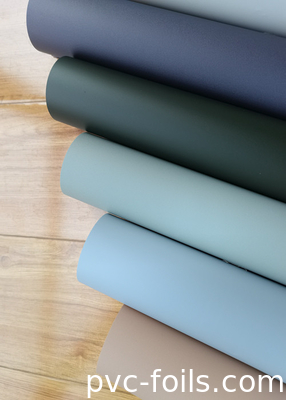 Filtro decorativo de PVC de superfície fosca para mobiliário, resistente à água e durável