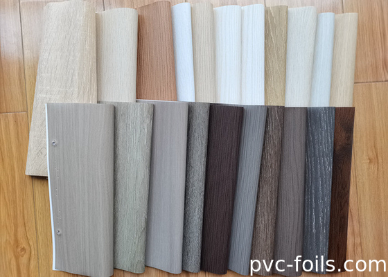 Filtro interior de PVC de superfície fosca com madeira para decoração de móveis