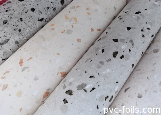 Filme decorativo de PVC de mármore branco para balcões de cozinha