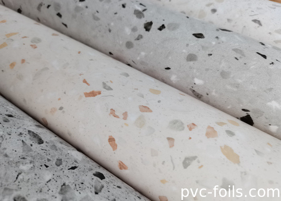 Filme decorativo de PVC de mármore branco para balcões de cozinha