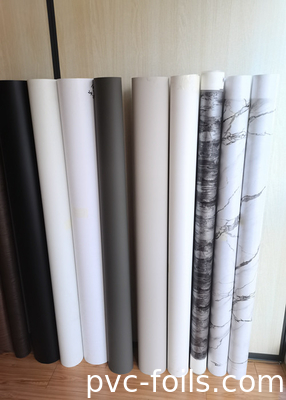 Filme decorativo de PVC com efeito de mármore para impressão a vácuo Largura total de impressão 1400 mm