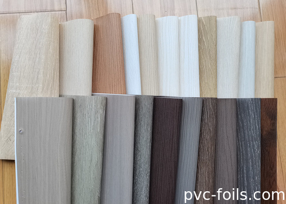 Película decorativa de PVC com grãos de madeira super-mate para perfil e revestimento de painéis de WPC