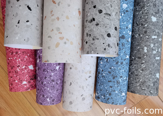Película autoadhesiva de mobiliário de PVC de design de mármore para balcões de cozinha