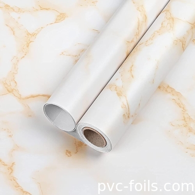 Papel de parede de cozinha auto-aderente de mármore brilhante para azulejos cerâmicos à prova de óleo Adesivo de parede Renovação de gabinete Filme de mármore