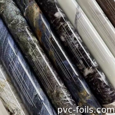 2025 Filme de laminação de PVC com efeito de mármore para portas de armários e chapas de PVC