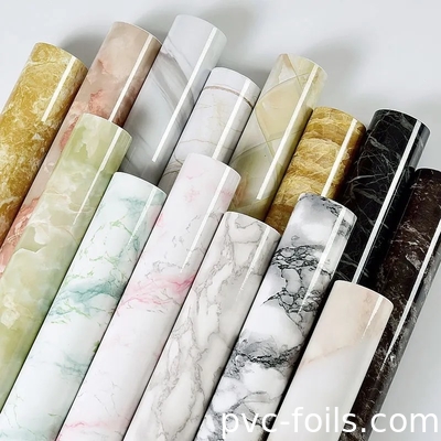 Baixo MOQ HD Impressão Digital PVC Film Decorativo para Decoração de Casa DIY