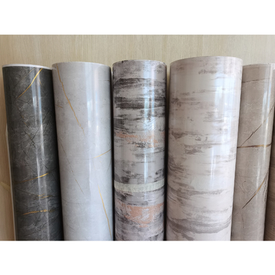 Filme decorativo de PVC com efeito de mármore para móveis, armários e painéis de parede