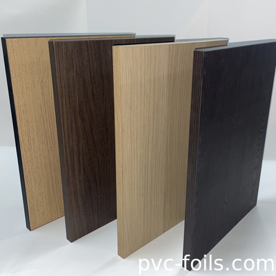 0.3mm Deep Emboss PVC Film Decorative Wood Grain Pvc Membrane Foil para Portas de Armários de Mobiliário
