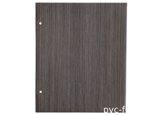Membrana de folha de PVC laminada de grãos de madeira escura para porta de gabinete MDF