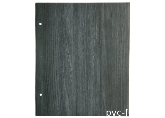 Película decorativa de PVC auto-aderente com efeito de madeira preta para renovação de móveis