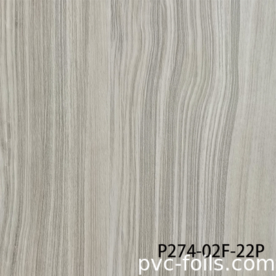 Filme decorativo de madeira de textura super-mate de PVC para impressora de membrana de vácuo