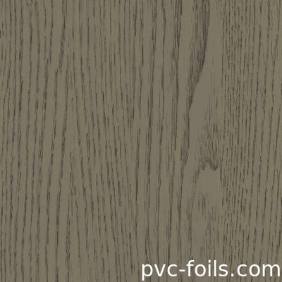 Filme de Vinil PVC Autocolante com Grão de Madeira Escura para Decoração e Renovação de Hotéis