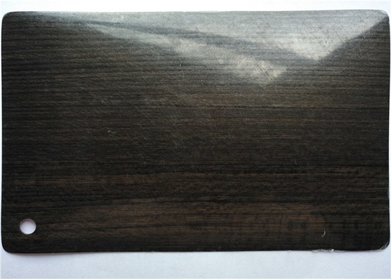 Da cor escura do carvalho de 0.1MM folha decorativa do PVC para a decoração de superfície interior
