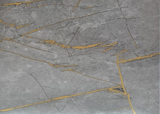 folha decorativa do PVC de 0.50mm para a grão de alto brilho do mármore do revestimento da mobília da coberta