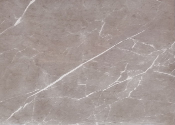 Filme do PVC de Grey Marble High Gloss para o painel de parede do MDF