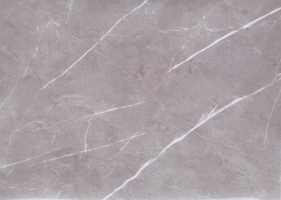 Filme do PVC de Grey Marble High Gloss para o painel de parede do MDF