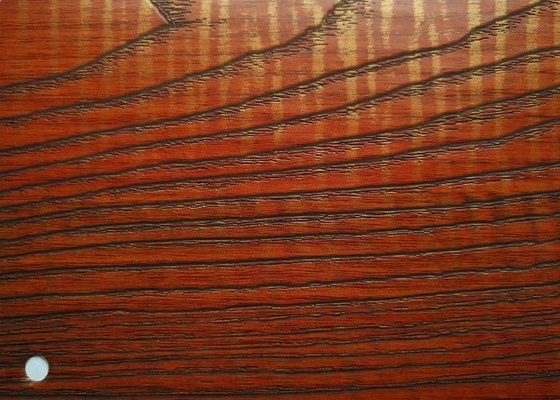 Filme decorativo do PVC de Cherry Wood Color para projetos interiores Matte Finish da decoração