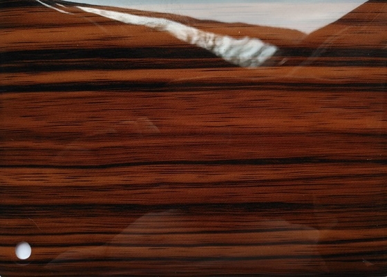 Película decorativa de PVC de grão de madeira à prova d'água para laminação de placas de MDF